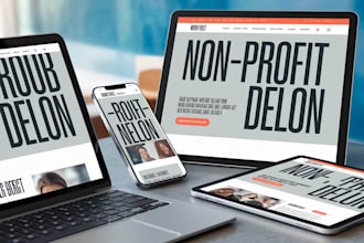 build premium look nonprofit website and church website