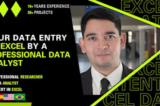 create databases, data entry, pdf to excel, word to excel