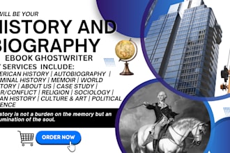 be your history, biography, memoir, case study, and religion ebook ghostwriter