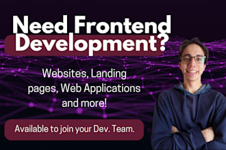 create frontend apps using react, nextjs, or angular