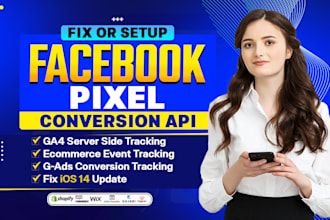fix or setup meta pixel facebook conversion API ga4 ecommerce tracking with GTM