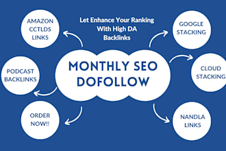 create dofollow cloud stack and google stack backlinks and monthly link building