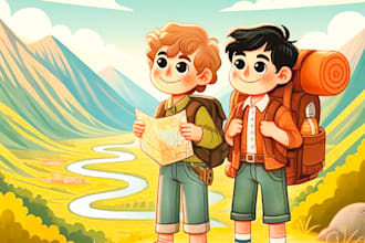 children book illustrations and kids story book illustrations