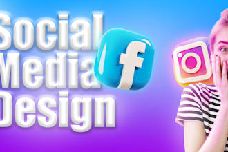 design eye catching instagram and facebook post design in 24h