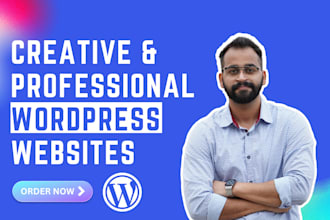 create wordpress website design and development