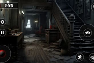 develop high quality 3d horror game  in unity and unreal engine