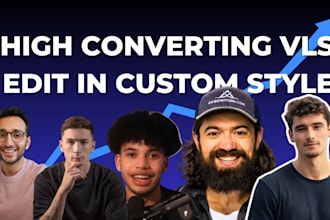 edit high quality and best converting vsl or video for sales