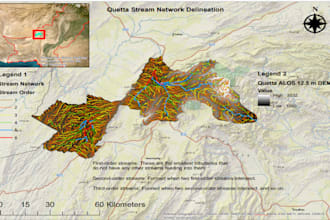 do gis mapping , analysis and digitization of any spatial data