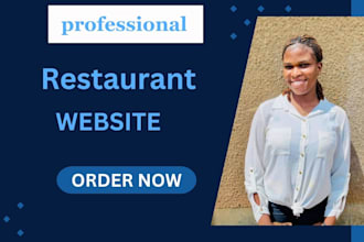 design restaurant online food website and delivery menu chef