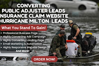 converting public adjuster leads hurricane home owners insurance claim leads