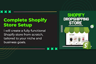 build and customize shopify dropshipping stores