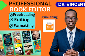 professionally edit and proofread your book for publication