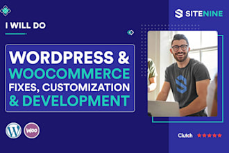 fix elementor, woocommerce, wordpress issues, errors, and bugs