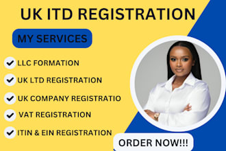 do uk ltd creation,uk company account,llc formation, vat registration,ein number