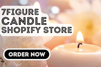 design candle shopify store candle shopify website homemade candle shopify store