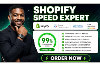 setup shopify speed optimization shopify cro speed up store shopify page speed