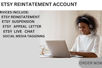 do etsy reinstatement, etsy reopen,  acct suspension, appeal letters