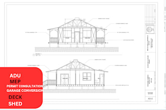 draw floor plans, mep, site plans, hvac, adu for city permit