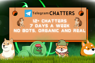 provide organic telegram group chatters