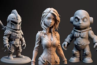 sculpt 3d figurine 3d toy action figure character, chibi funko pop model print