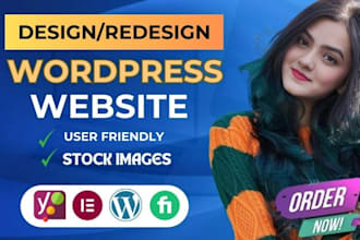 design responsive wordpress website development, business website, blog website