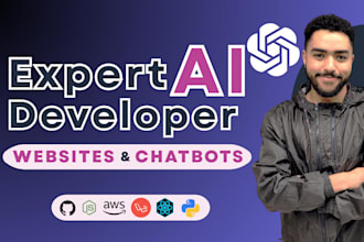 develop ai website, ai saas web app and ai chatbot fullstack
