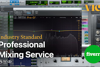 do professional audio mixing of your trap, rnb, latin song
