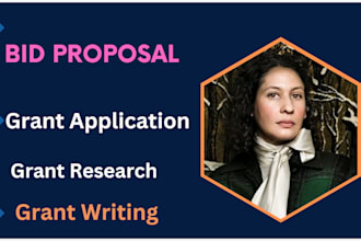 write grant proposal, grant application and grant research
