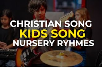 be your female singer lead vocalist for christian custom kid song, nursery rhyme