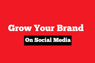 grow your brand with social media marketing and content creation