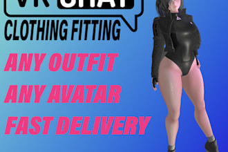 add and fit clothing to your vrchat avatar