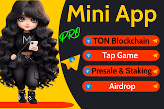 build telegram mini app presale staking miniapp dapp tap game on ton blockchain