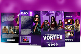 design attractive media kit ,press kit and epk