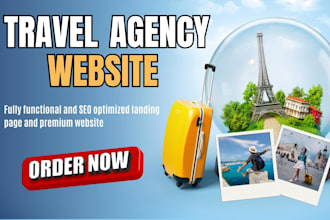 design a modern travel agency and tour booking website on wordpress