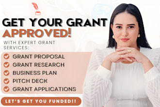 write grant proposal grant application research pitch deck business plan