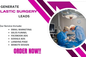 generate beauty leads cosmetics leads botox leads salesfunnel plastic surgery