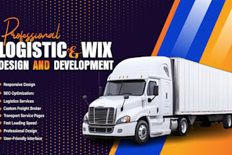 design a freight broker, dispatch, cargo and logistics website for your business