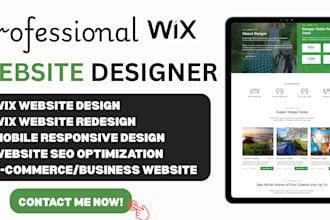 build wix website redesign wix website design wix landing page wix redesign