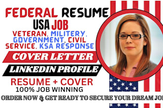 provide ats federal resume writing service for usajobs, ecq, mtqs, ptqs ksa