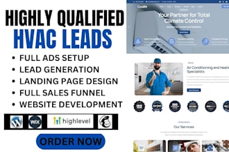 generate high quality hvac leads via google ads hvac landing page air duct leads