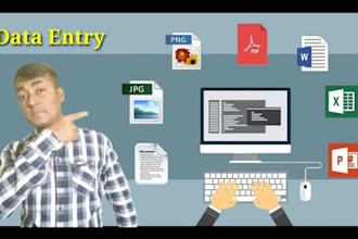 do data entry at home, pdf conversion, data enrichment, data cleaning