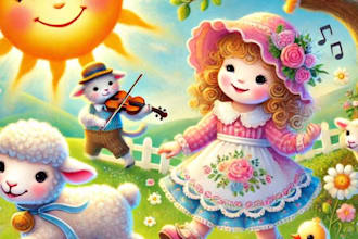 sing and create amazing nursery rhymes, folk, lullaby, jingles, kids songs