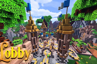 build you minecraft hub or lobby