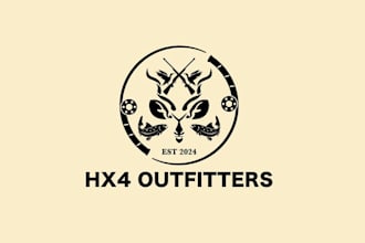 design fishing hunting texas coast logo