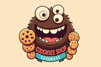 make icon professional cookie shop logo