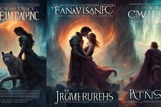 design fantasy, romance and sci fi book covers illustration