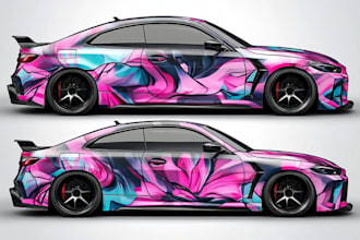 do vehicle wrap, signage magnet decals and livery