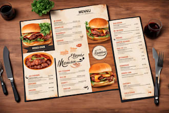 design modern menu restaurant menu digital menu