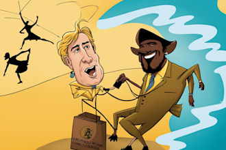 create political and editorial cartoons