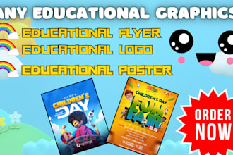 design any educational graphics school logo school flier kids designs daycare